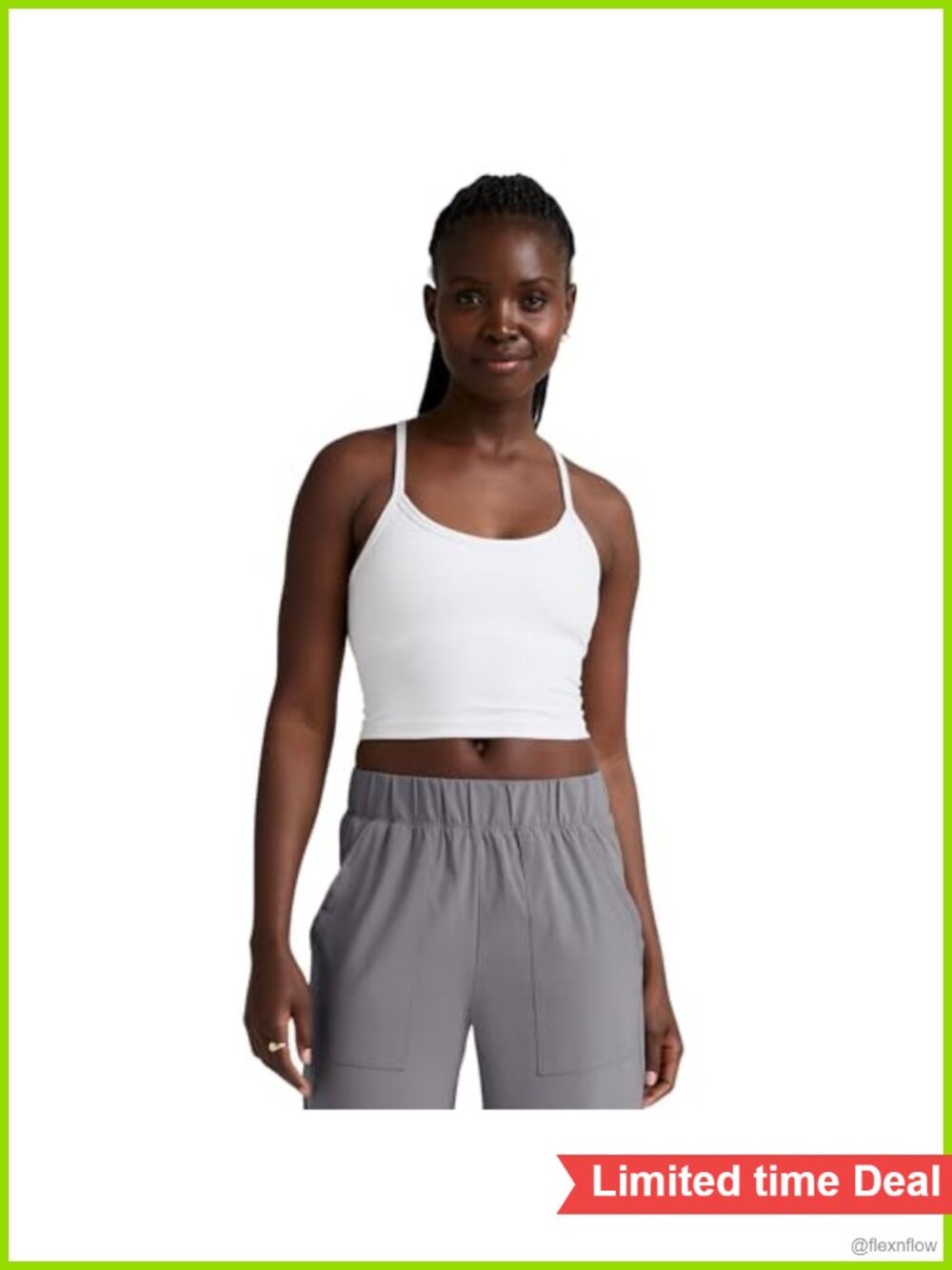 Spacedye Slim Racerback Cropped Tank